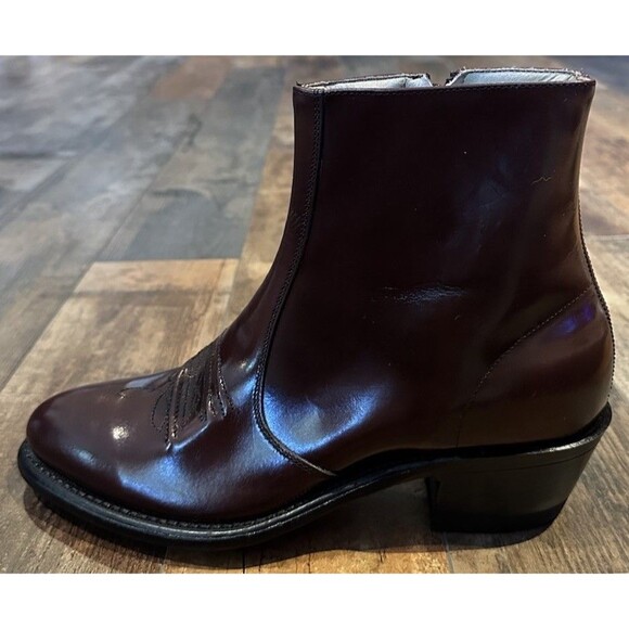 Vintage HANOVER Burgundy Leather 6\
